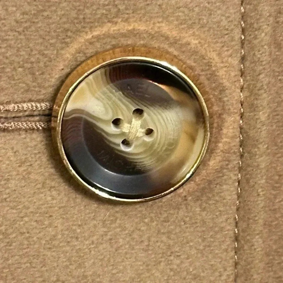 NWT $299 Michael Kors Designer Women’s Dark Camel Trench Coat Jacket Medium - Picture 7 of 15